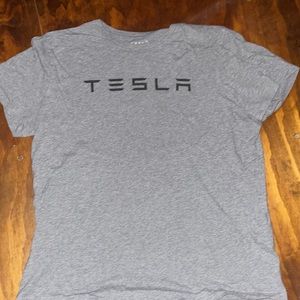 Mens medium Tesla Grey shirt
